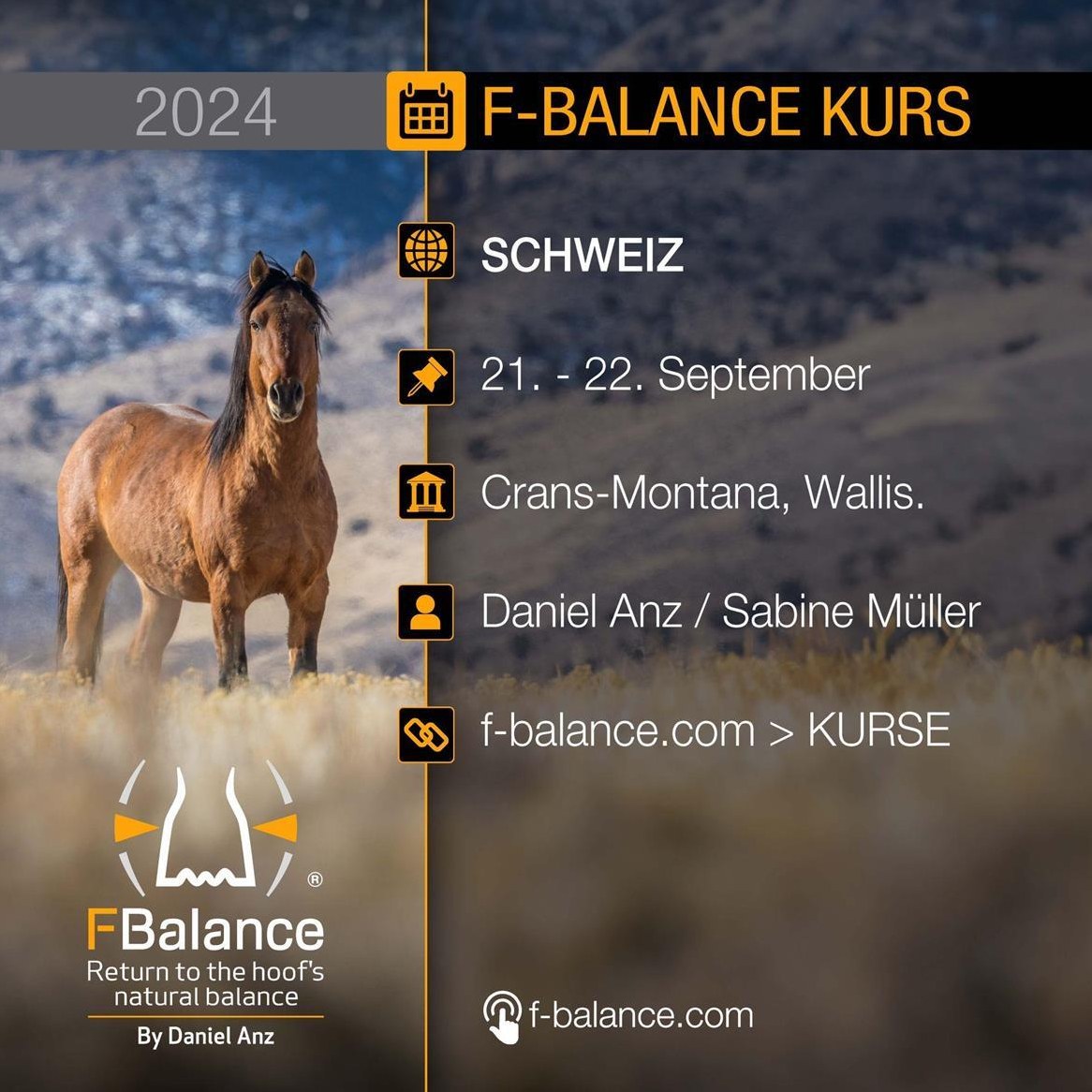 Hufbearbeitungskurs F-Balance mit Daniel Anz & Sabine Müller
